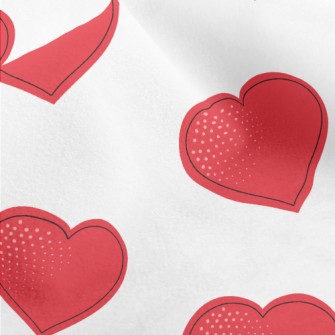 Passionate Red Heart Micro Fleece