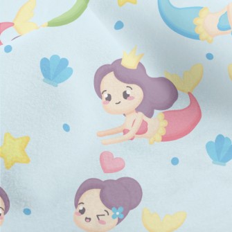 Cute Mermaid Swimming In The S Micro Fleece