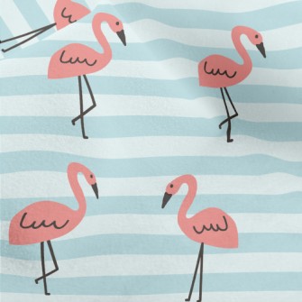 Cute Hand Drawn Flamingo Micro Fleece