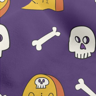 Tombstone And Skull Micro Fleece
