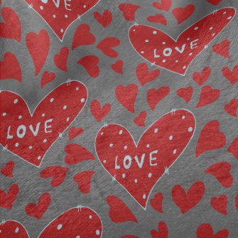 Hand Drawn Valentine&#39;s Day Minky