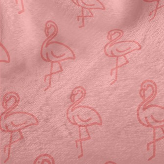 Pink Flamingo Minky