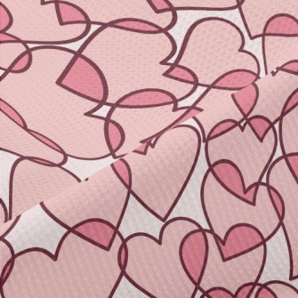 Cartoon Translucent Love Heart Piqué