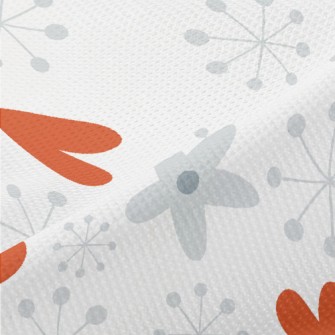 Snowflakes And Hearts Piqué