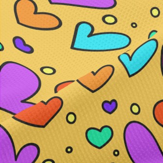 Abstract Fluorescent Heart Piqué