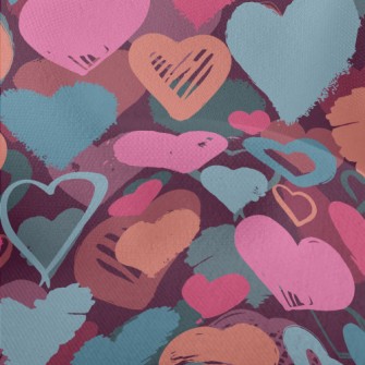 Colorful Love Graffiti Lightweight Performance Linen