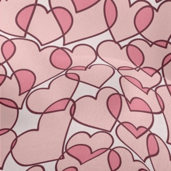 Cartoon Translucent Love Heart Lightweight Performance Linen