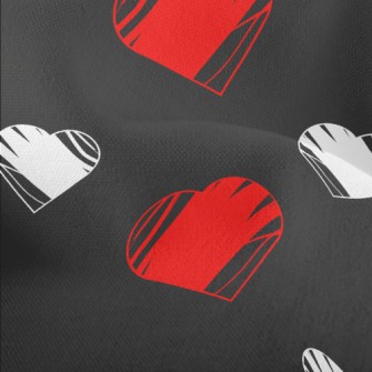 Red And White Graffiti Love He Lightweight Performance Linen