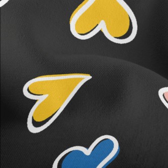 Mini Colorful Hearts Lightweight Performance Linen
