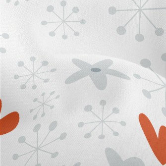 Snowflakes And Hearts Lightweight Performance Linen