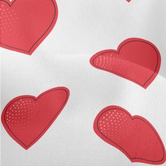 Passionate Red Heart Lightweight Performance Linen