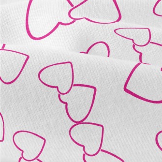 Simple Double Heart Pattern Modern Jersey