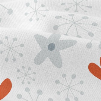Snowflakes And Hearts Modern Jersey