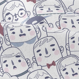 Cute Character Expressions Modern Jersey