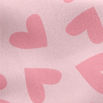 Pink Love Spots Jersey Backed Fleece