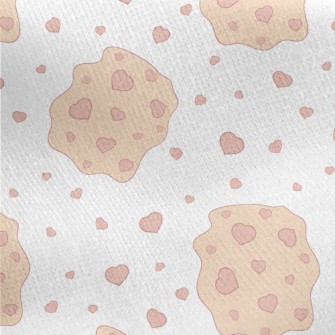 Love And Irregular Patterns Jersey Backed Fleece