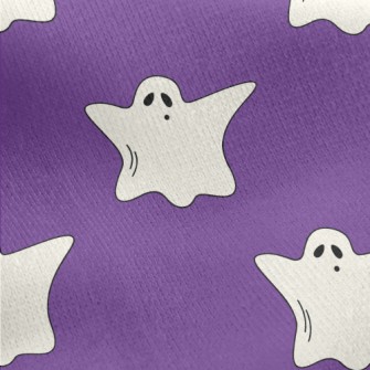 Halloween Ghost Jersey Backed Fleece