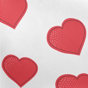 Passionate Red Heart Pongee