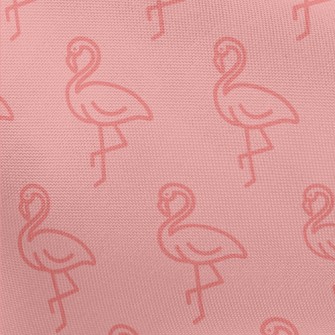 Pink Flamingo Pongee