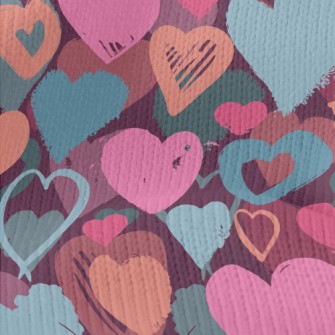 Colorful Love Graffiti Stretch Jersey