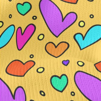 Abstract Fluorescent Heart Stretch Jersey