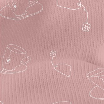 Hot Tea And Tea Bags Stretch Jersey