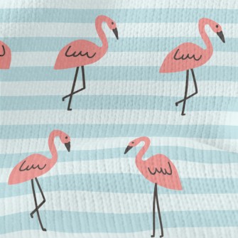 Cute Hand Drawn Flamingo Stretch Jersey