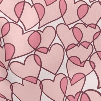 Cartoon Translucent Love Heart Lightweight Cotton Poplin