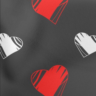 Red And White Graffiti Love He Lightweight Cotton Poplin