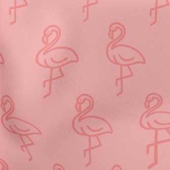 Pink Flamingo Lightweight Cotton Poplin