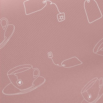 Hot Tea And Tea Bags Midweight Cotton Poplin