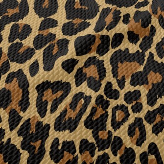 Fashionable Leopard Print Birdseye Piqué
