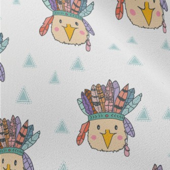 Bird Wearing Indian Chief Hat Chiffon