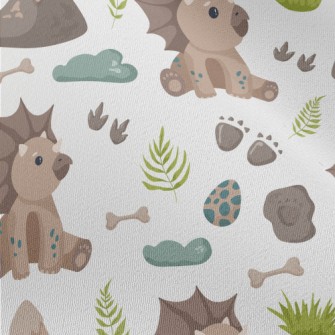 Footprints Left By Baby Dinosa Chiffon