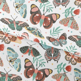 Colorful Butterflies And Flowe Waterproof Oxford