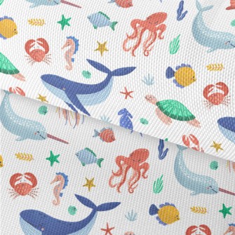 Happy Life In The Underwater W Waterproof Oxford