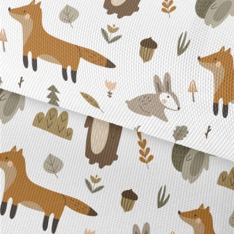 Cute Animals Living Together Waterproof Oxford