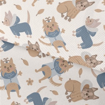 Dog Wearing Warm Clothes Waterproof Oxford