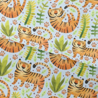 Tiger In Tropical Plants Waterproof Oxford