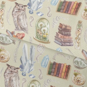 Owl Among Antiques Waterproof Oxford