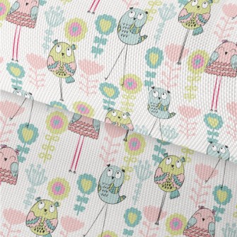 Playful Big-eyed Animal Smiles Waterproof Oxford