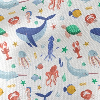 Happy Life In The Underwater W Waterproof Canvas