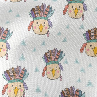 Bird Wearing Indian Chief Hat Waterproof Canvas