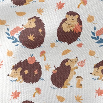 Cute Animals Playing With Mapl Waterproof Canvas