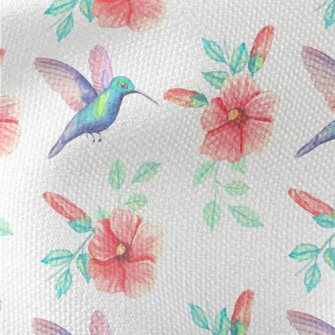 Blue Hummingbird Collecting Ne Waterproof Canvas