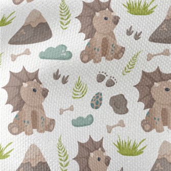 Footprints Left By Baby Dinosa Waterproof Canvas