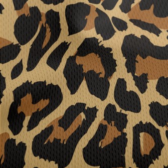 Fashionable Leopard Print Athletic Mesh Flat Back