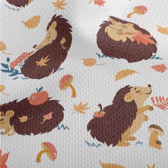 Cute Animals Playing With Mapl Athletic Mesh Flat Back