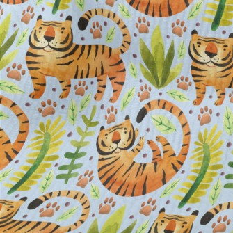 Tiger In Tropical Plants Terry