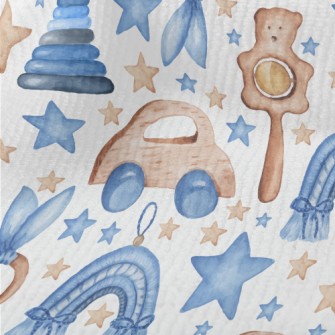 Blue Baby Toys Terry
